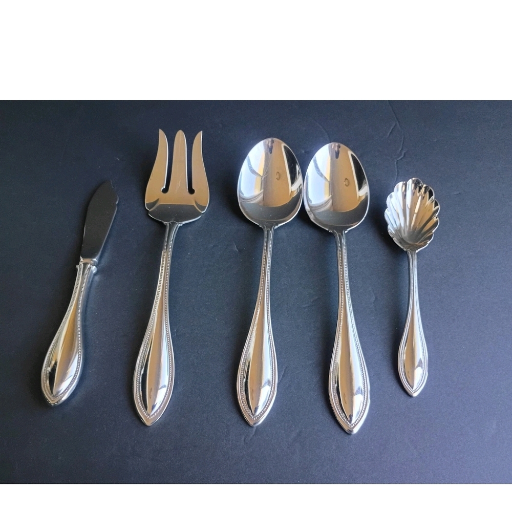 5-Piece Oneida Silver Arbor-American Harmony Hostess Serving Set